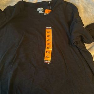 *Brand New* Kirkland Signature Black Ladies Cotton Slub Tee 3/4 sleeve 2x